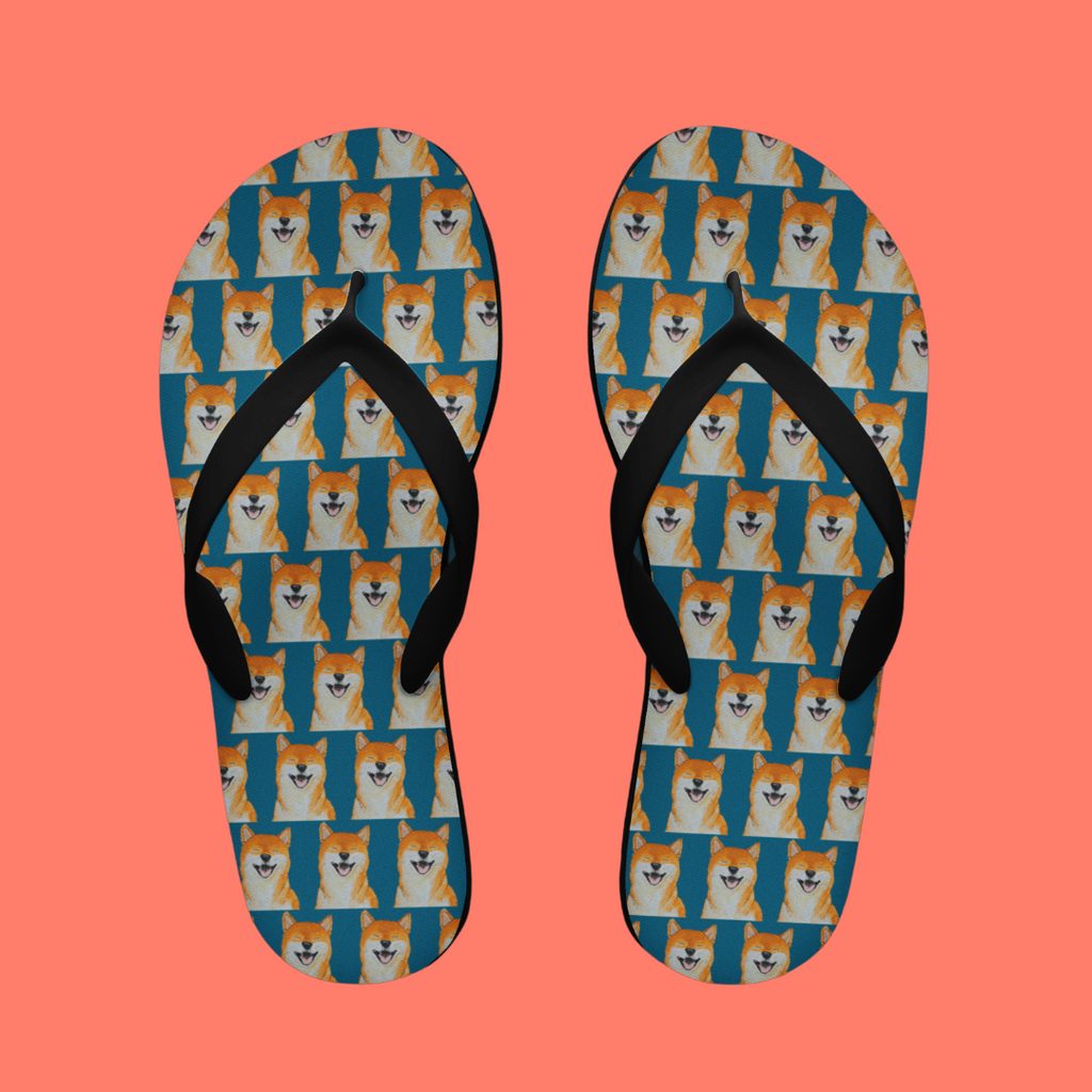 Shiba Inu Flip Flops in Style