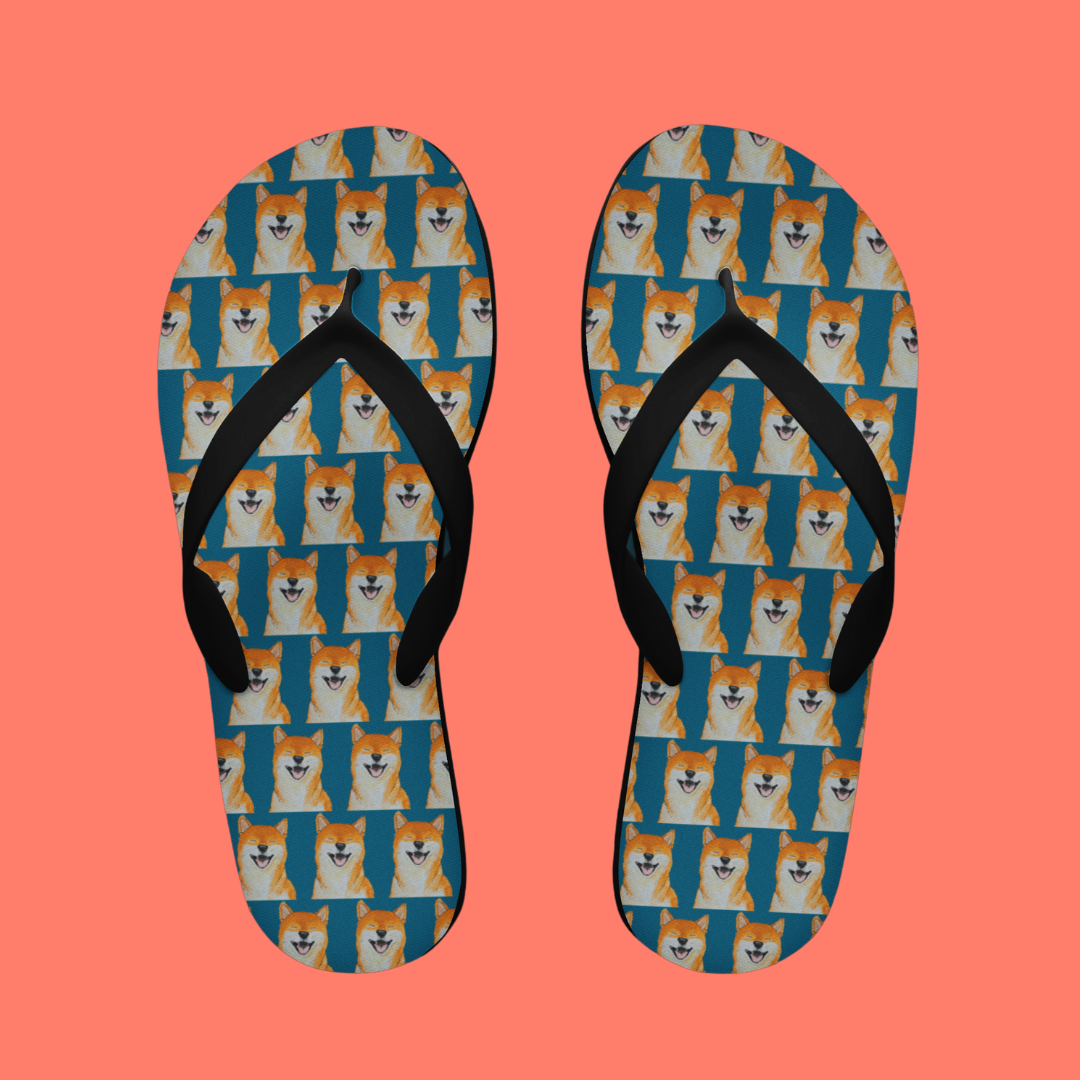 Shiba Inu Flip Flops in Style
