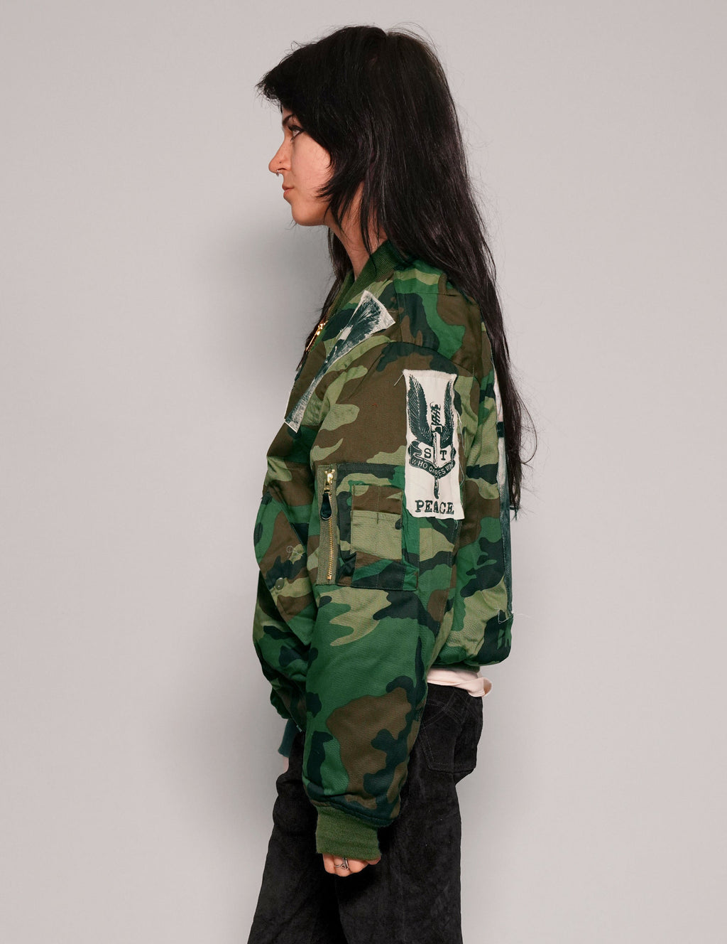 MA1 Camo Bomber Jacket with Patches