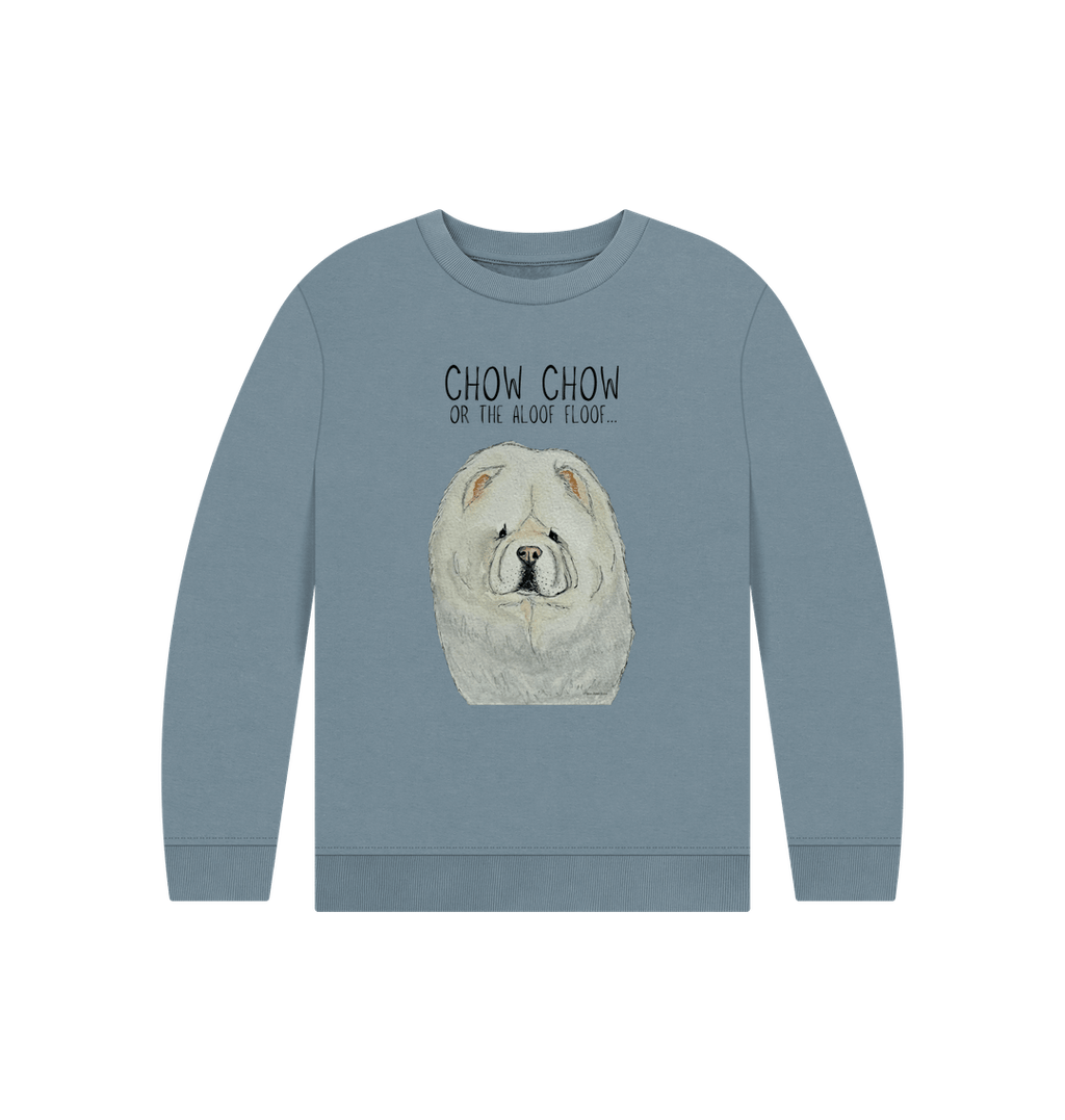 Cream Chow Chow Organic Cotton Kids Sweatshirt