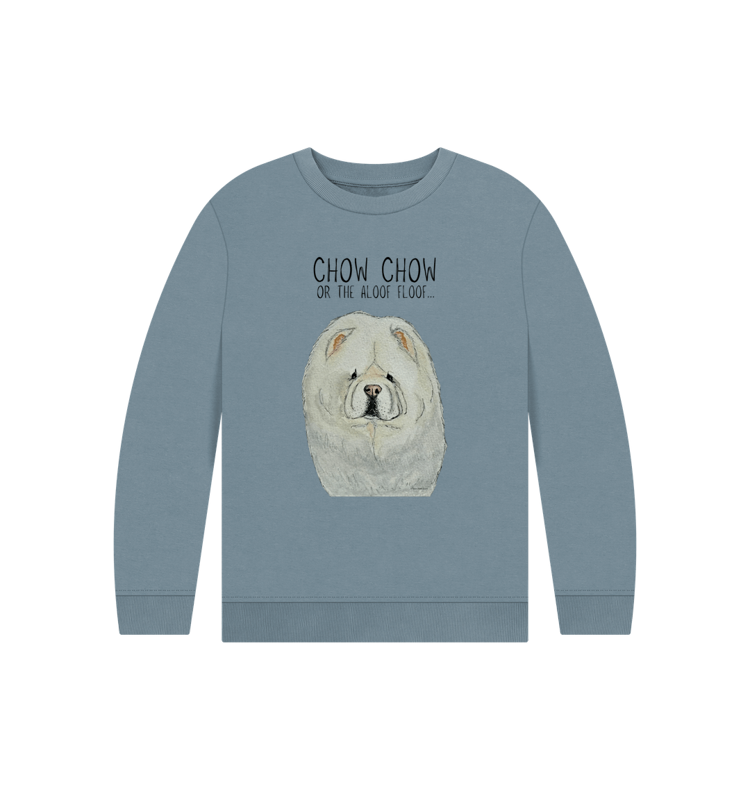 Cream Chow Chow Organic Cotton Kids Sweatshirt