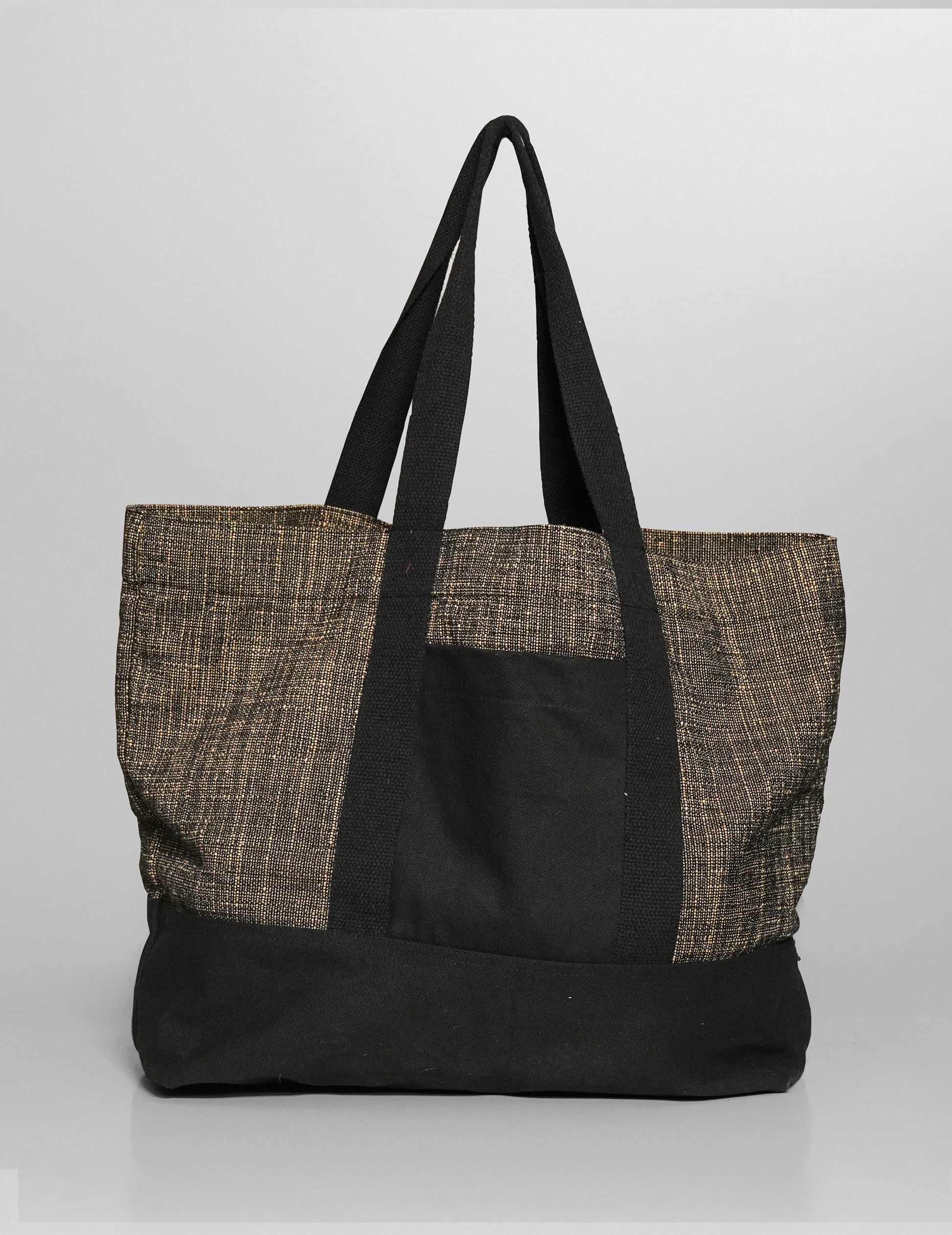 Stone Holdall Bag in Cotton, Rayon and Canvas