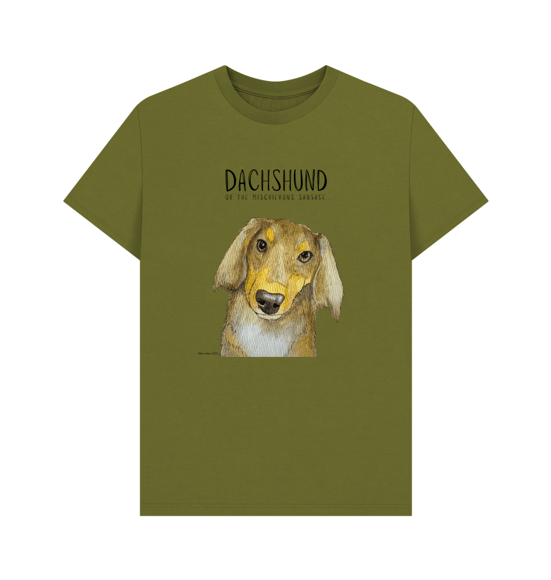 Long Haired Dachshund Tee Mischievous Hot Dog Energy