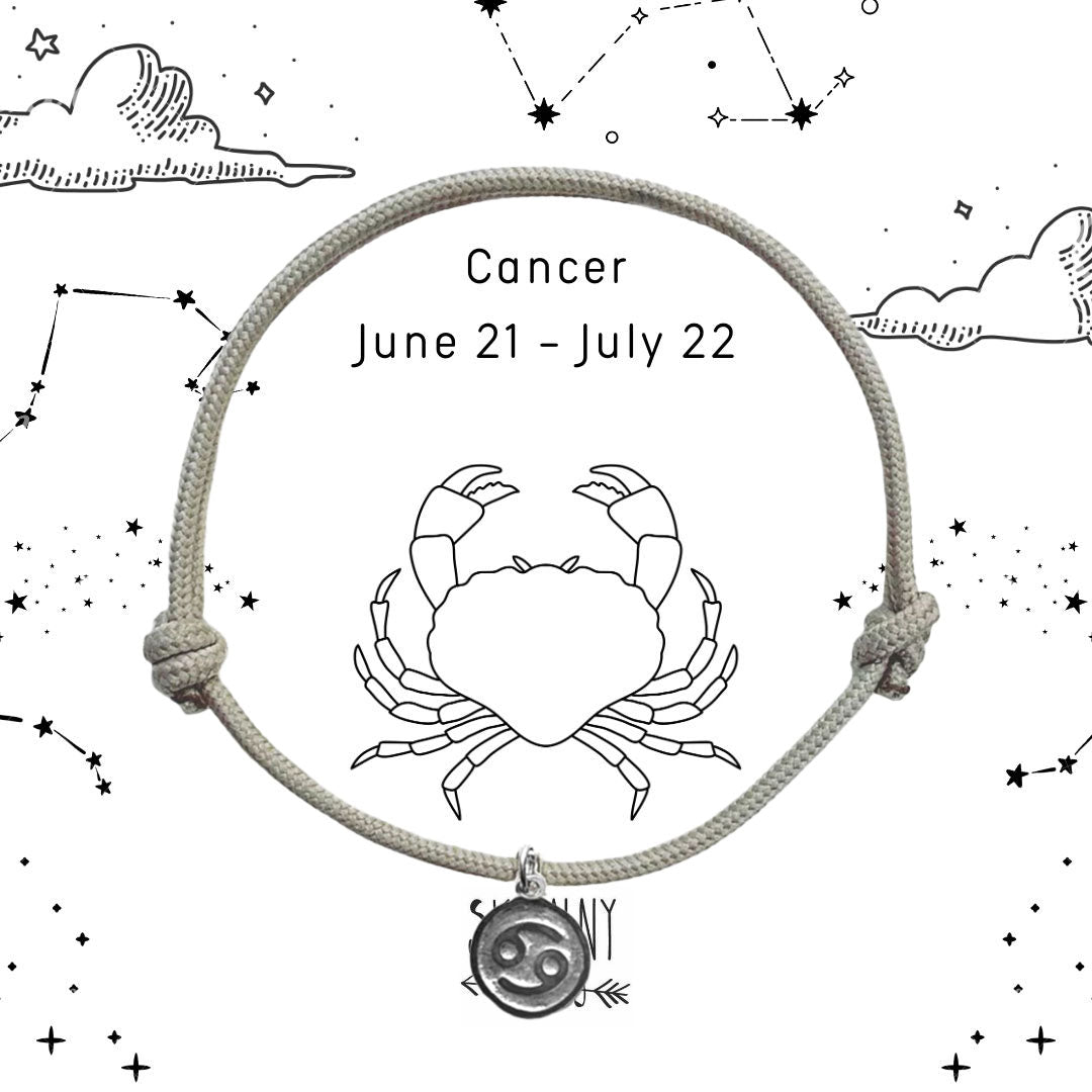 Baby Star Sign Rope Bracelet in Sterling Silver