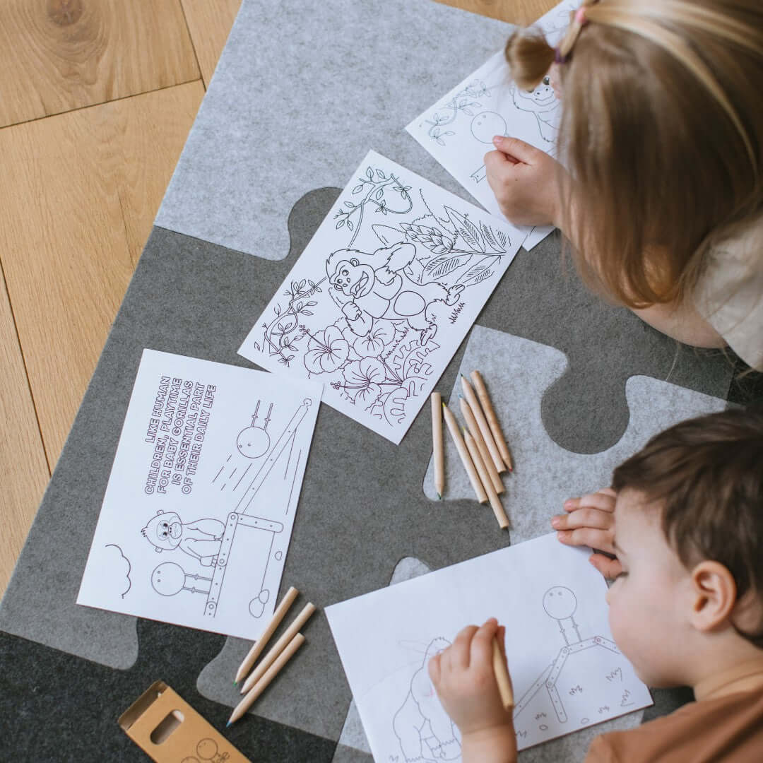 Eco-Friendly Handmade Felt Puzzle Playmat - Safe, Sustainable & Expandable for All Ages by Ette Tete at www.brixbailey.com