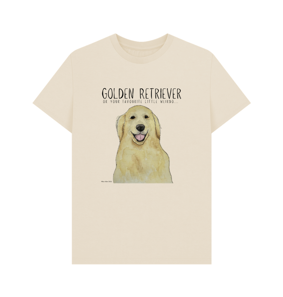 Golden Retriever Vibes Men's Sustainable T-Shirt