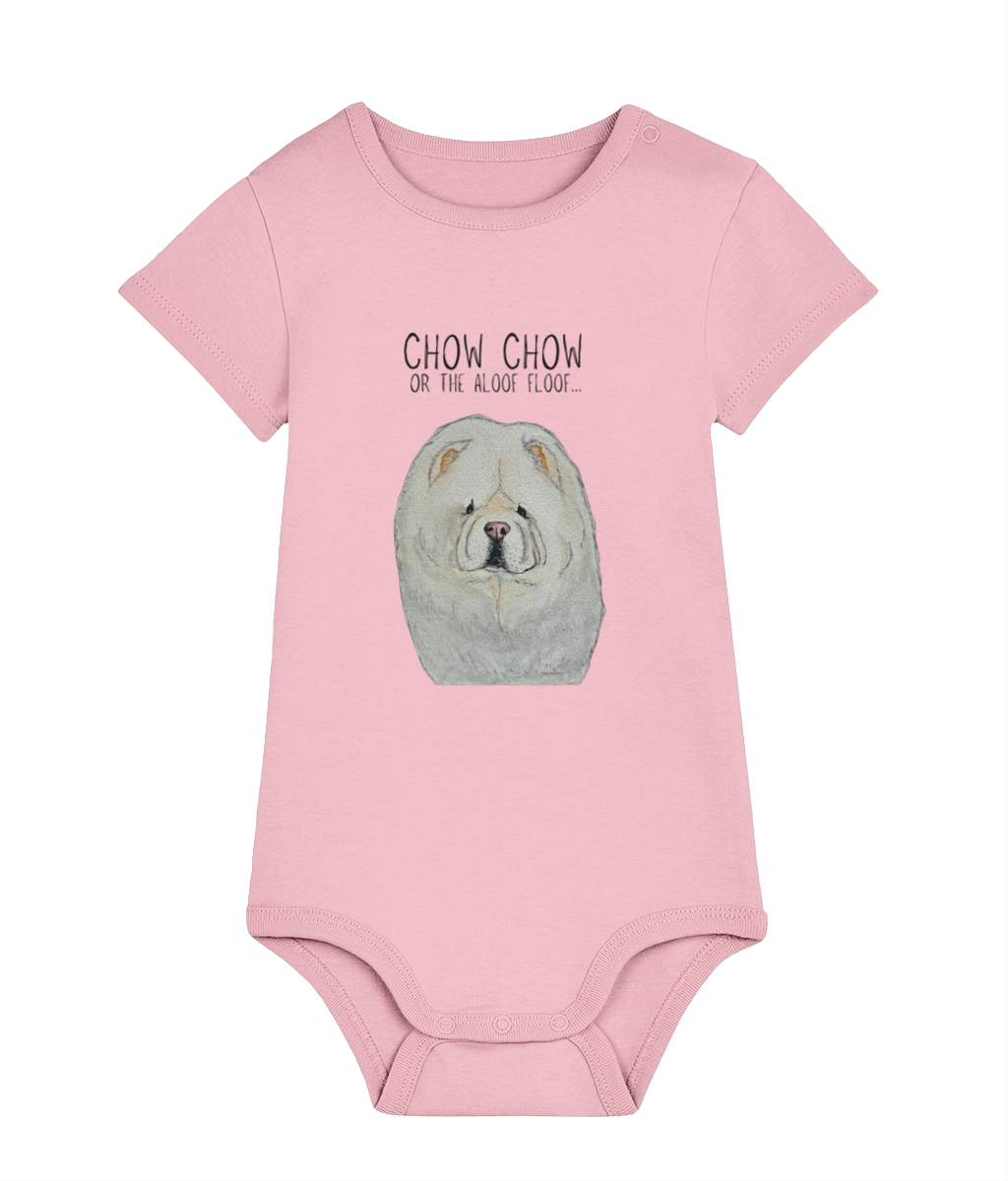 Cream Chow Chow Baby Bodysuit