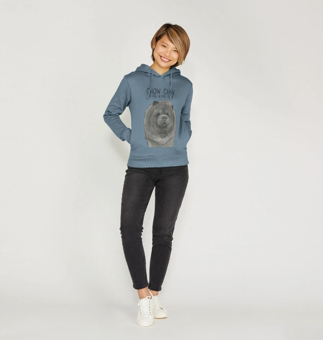 Blue Chow Chow Women's Hoodie The Aloof Floof