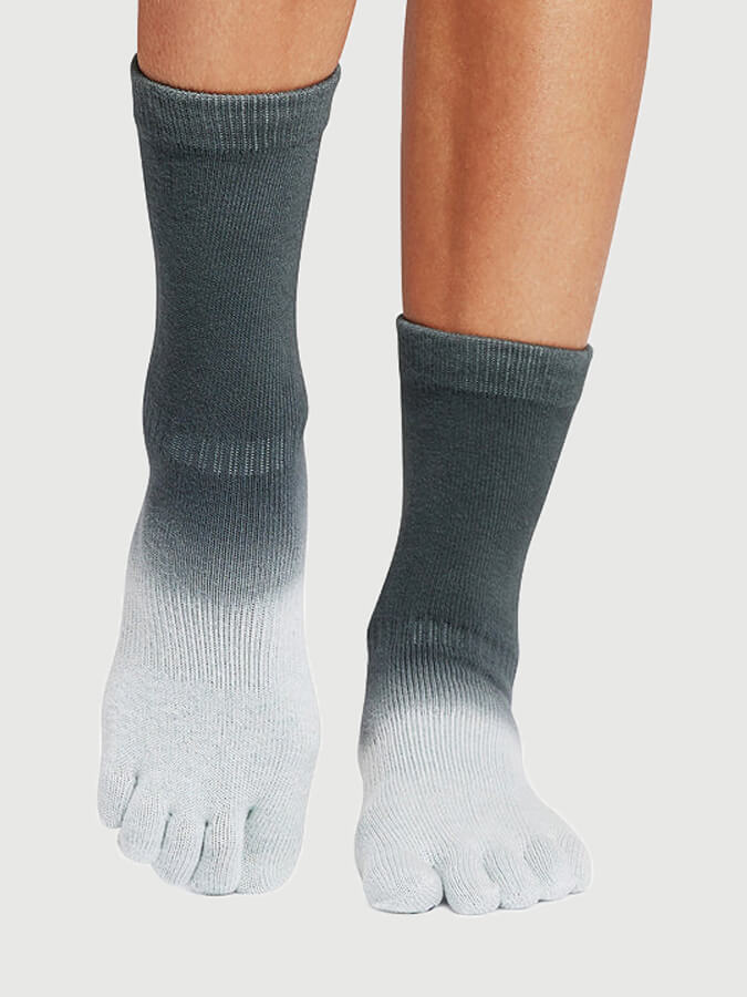 Crew Full Toe Yoga Grip Socks for Women