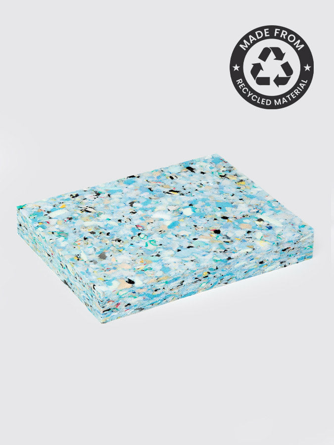 Recycled Chip Foam Yoga Block 20 x 15 x 2.5cm