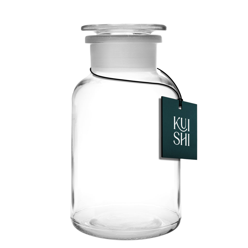 Clear Glass Apothecary Jars with Lids