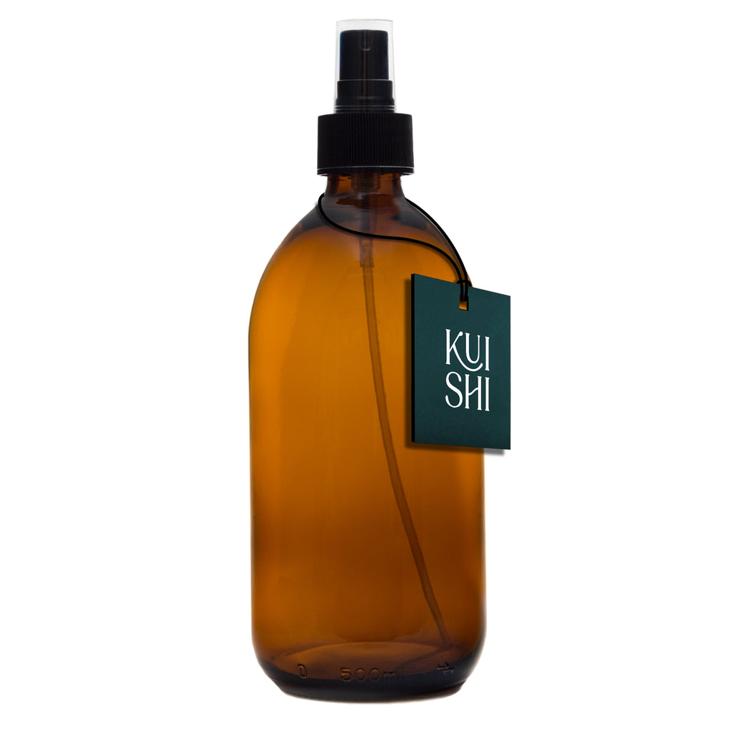 Amber Glass Spray Bottle for Home Fragrance