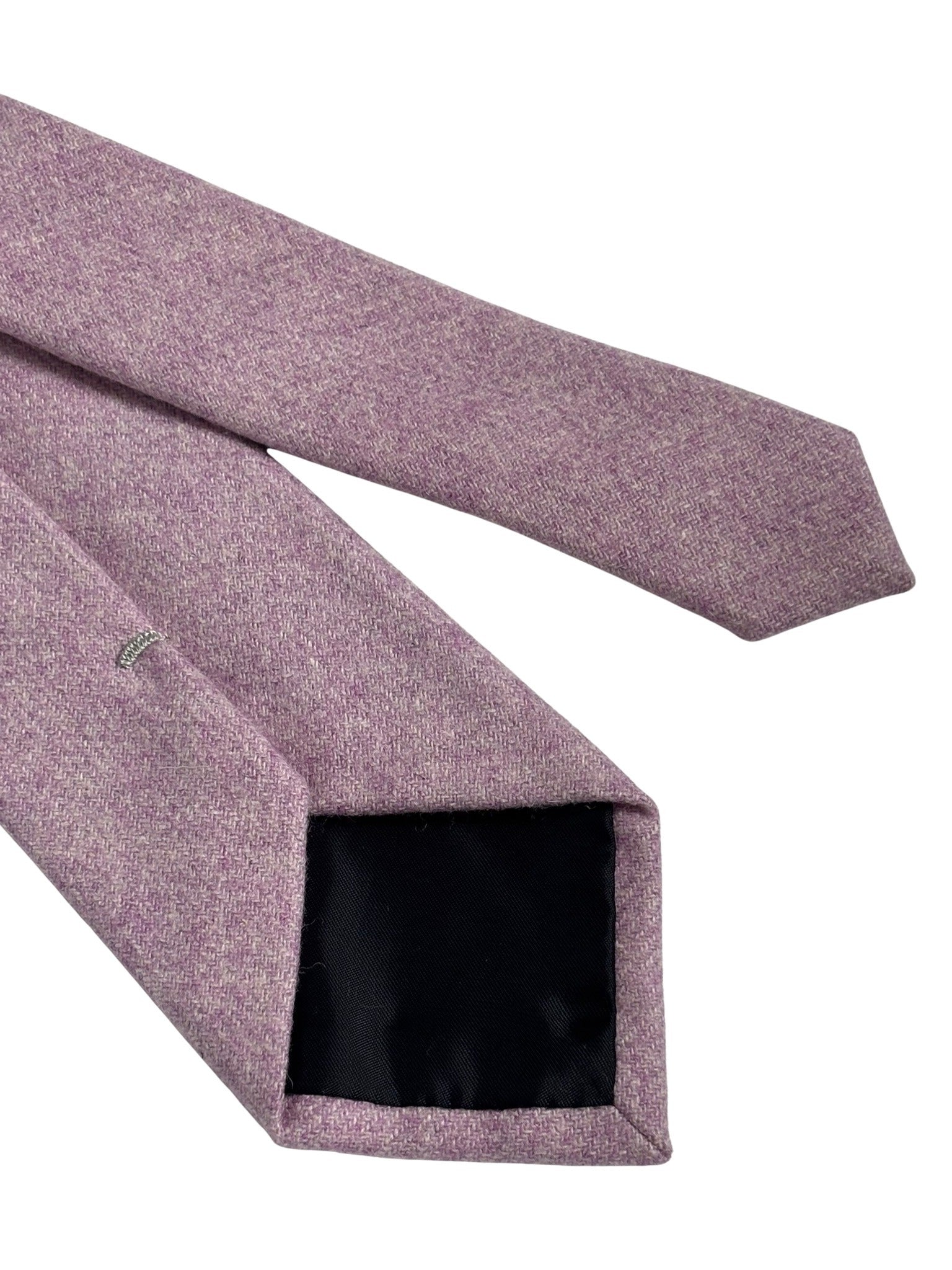 Light Purple Lavender Wool Tie Handmade
