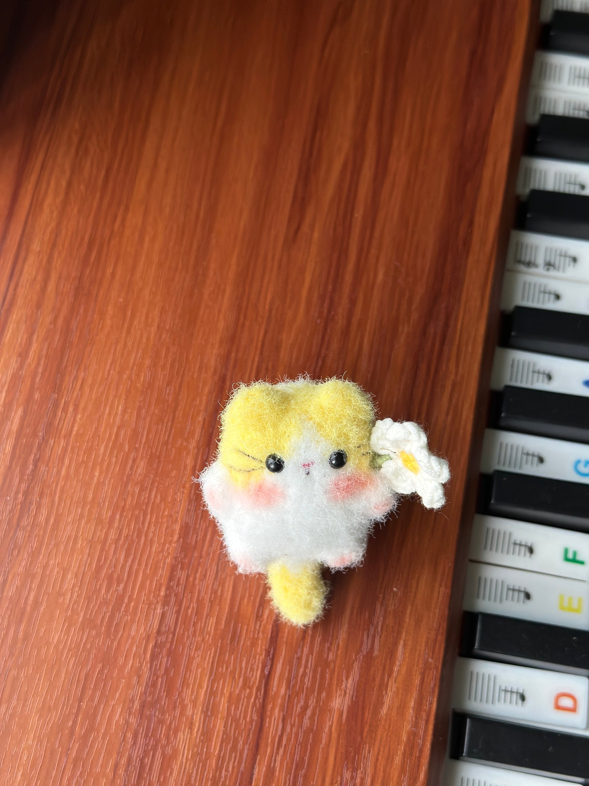 Little Square Cute Kitten Bag Charm