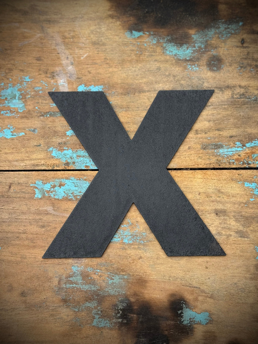 Black Metal Letters 12 inch and 5 inch Rustic Industrial Wall Decor