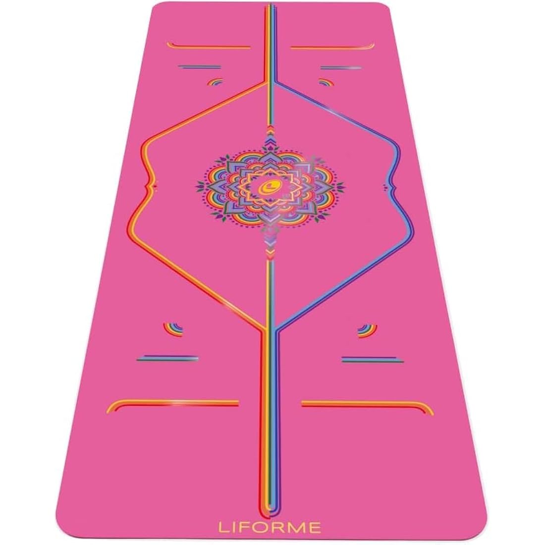 Travel Yoga Mat with Alignment System, Non-slip Grip and Eco-friendly Design