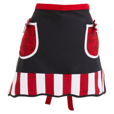 Carnival Apron Red and White Stripe