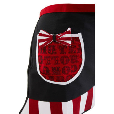 Carnival Apron Red and White Stripe