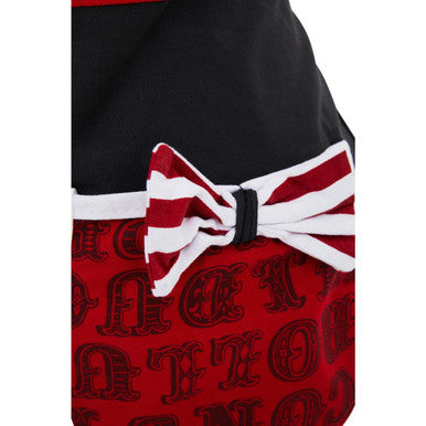 Carnival Apron Red and White Stripe