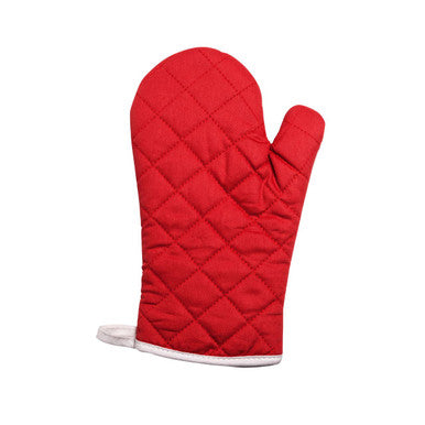 Red Cotton Single Oven Glove