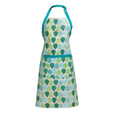 Green Leaf Printed Kitchen Apron