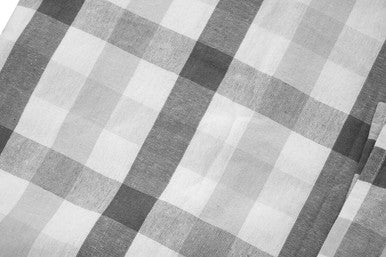 Grey and Black Check Tablecloth