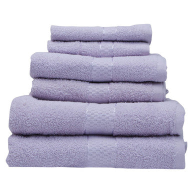 6 Piece Lilac Towel Set