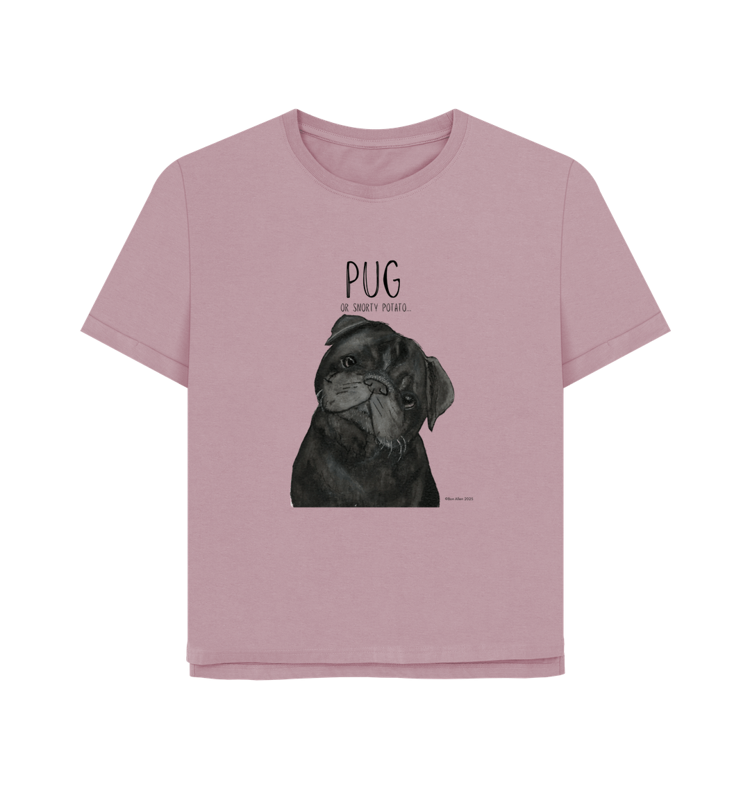Snorty Potato Women's Relaxed Fit Tee Pug Life