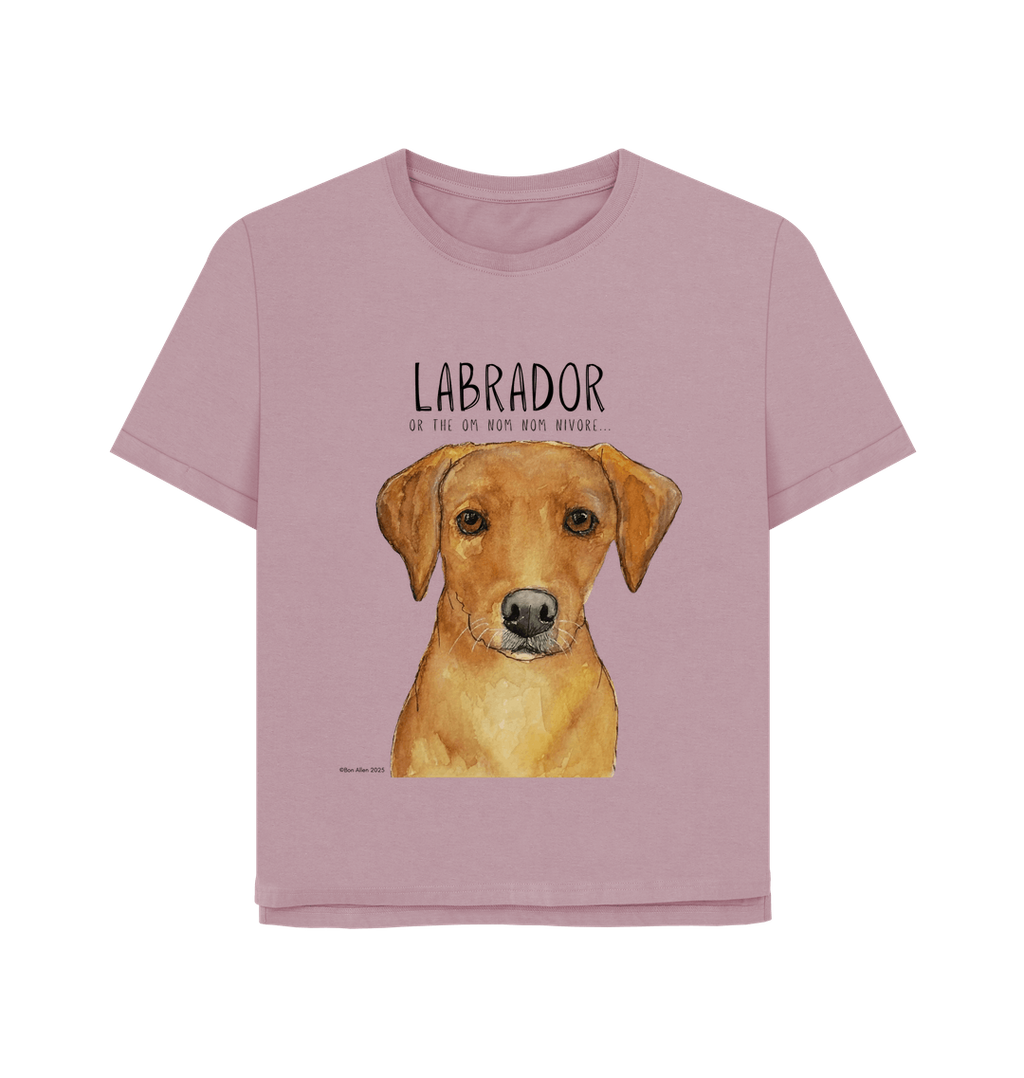 Feed Me Snacks and Compliments Red Labrador Relaxed Fit Tee