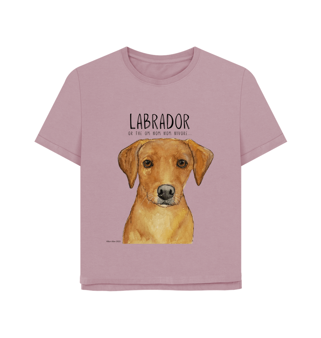 Feed Me Snacks and Compliments Red Labrador Relaxed Fit Tee