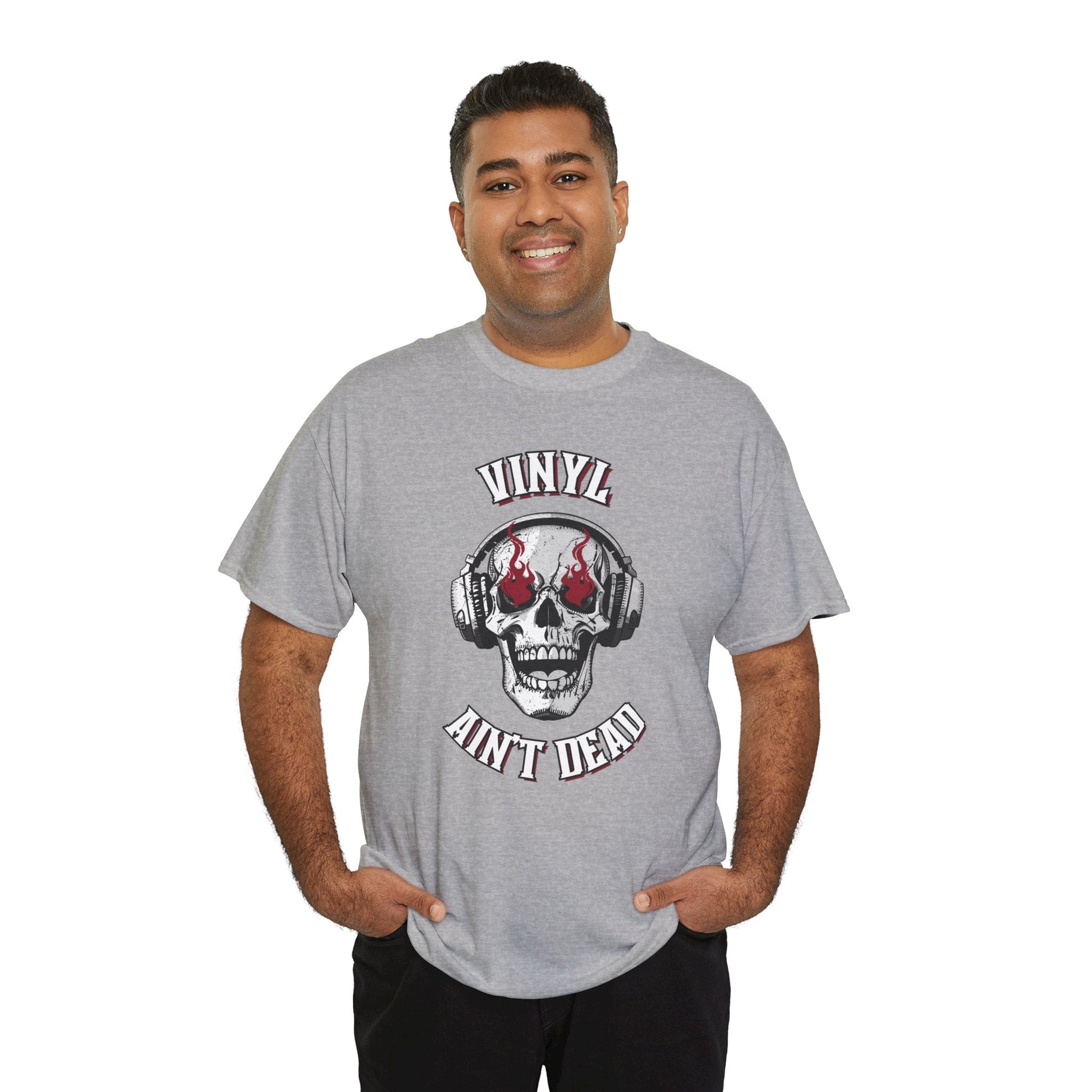 Vinyl Ain't Dead Skull Men's T-Shirt