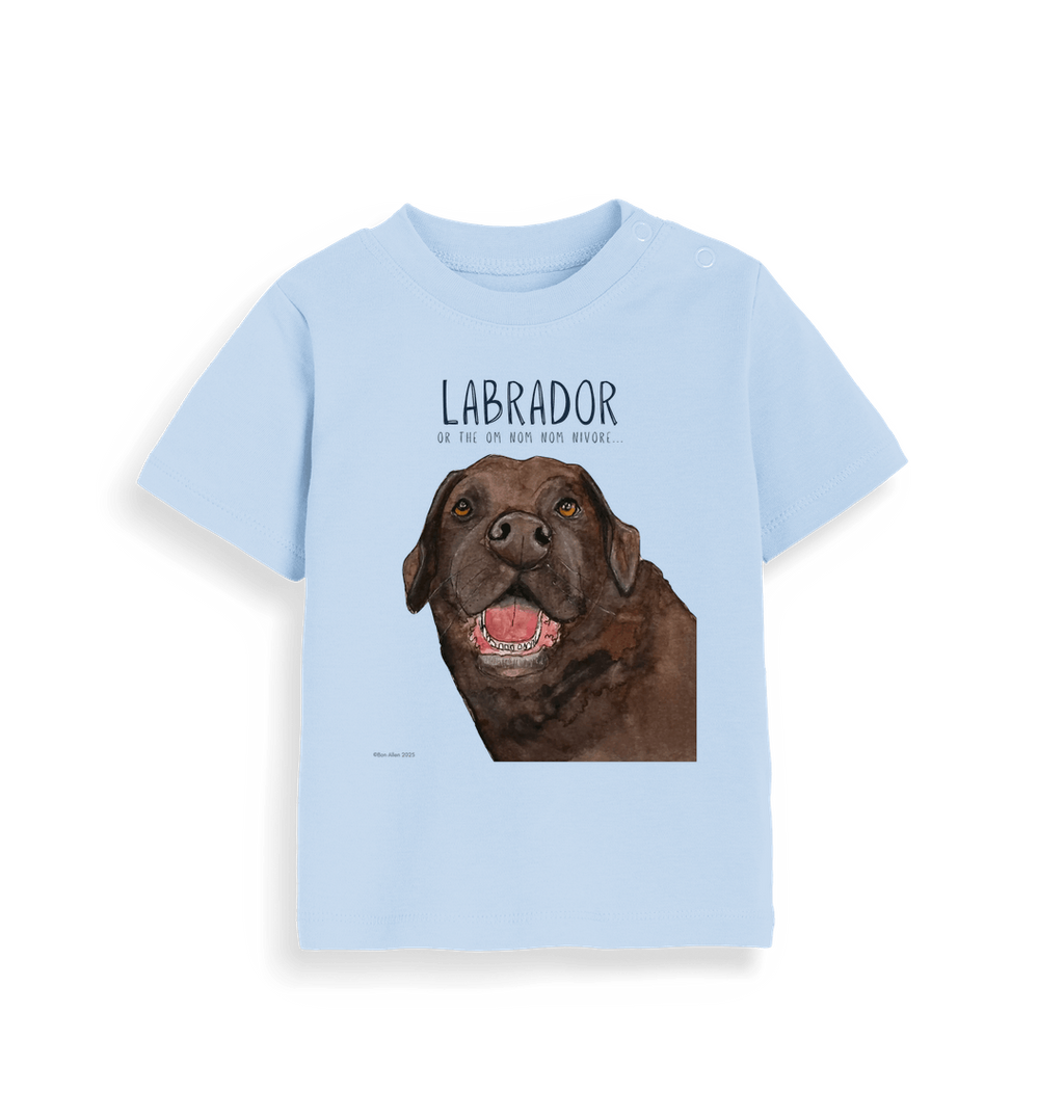 Baby's First Chocolate Labrador Tee Tiny Tummy Big Appetite