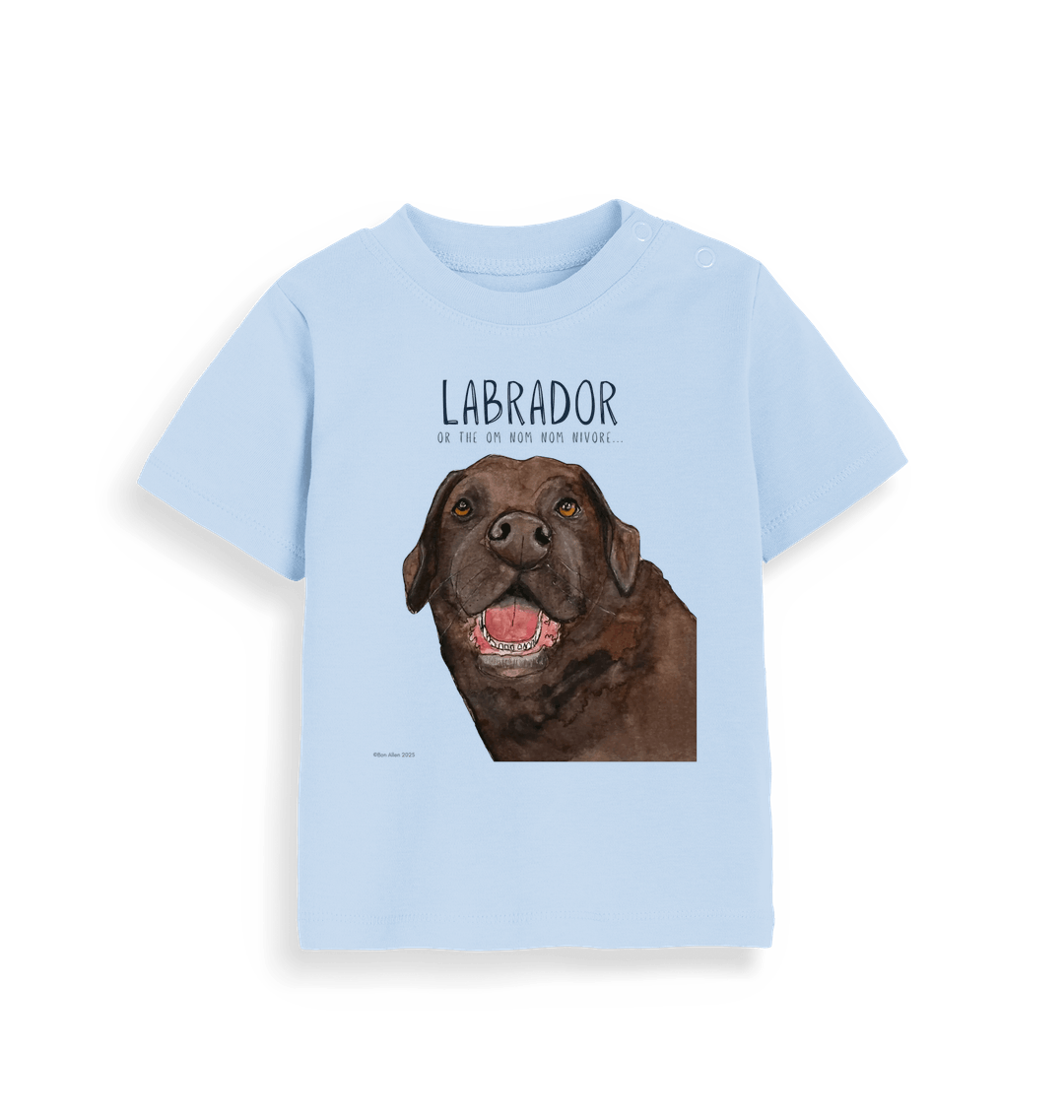 Baby's First Chocolate Labrador Tee Tiny Tummy Big Appetite