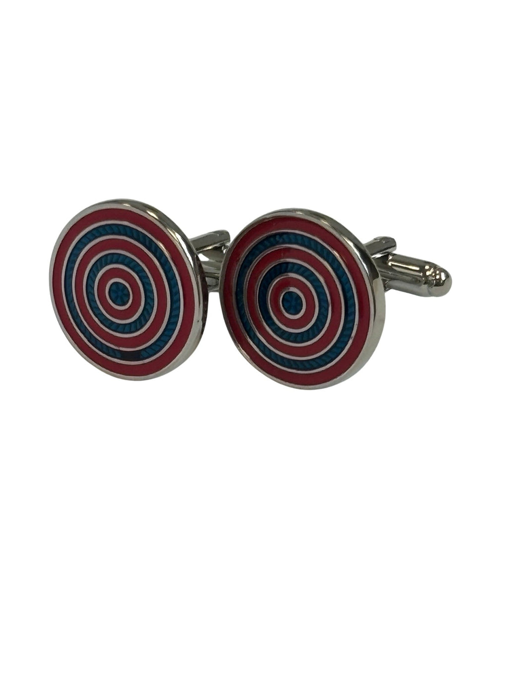 Red and Blue Target Cufflinks
