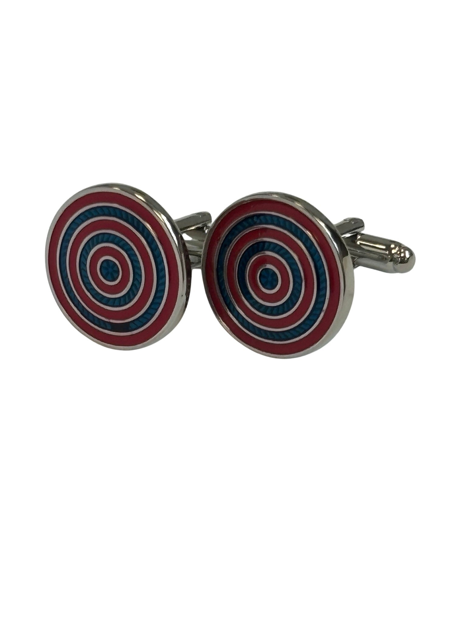 Red and Blue Target Cufflinks