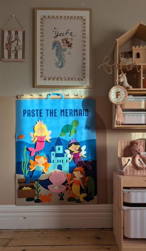 Mermaid Felt Play Board Magical Dress Up Activity for Girls