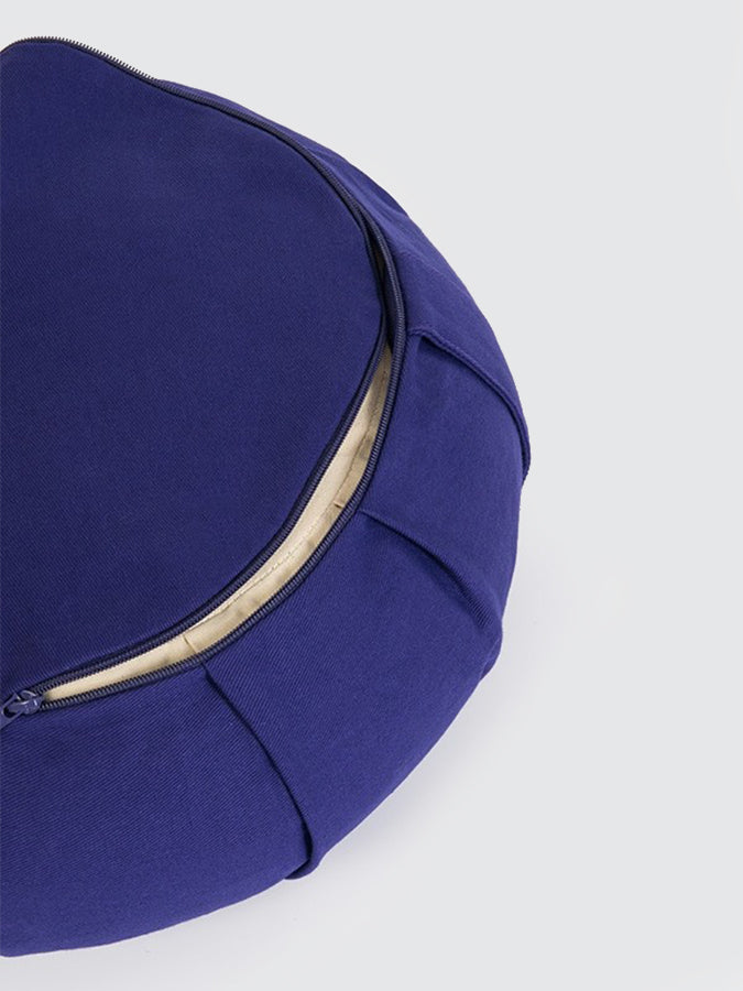 Organic Cotton Crescent Lotus Zafu Buckwheat Meditation Cushion