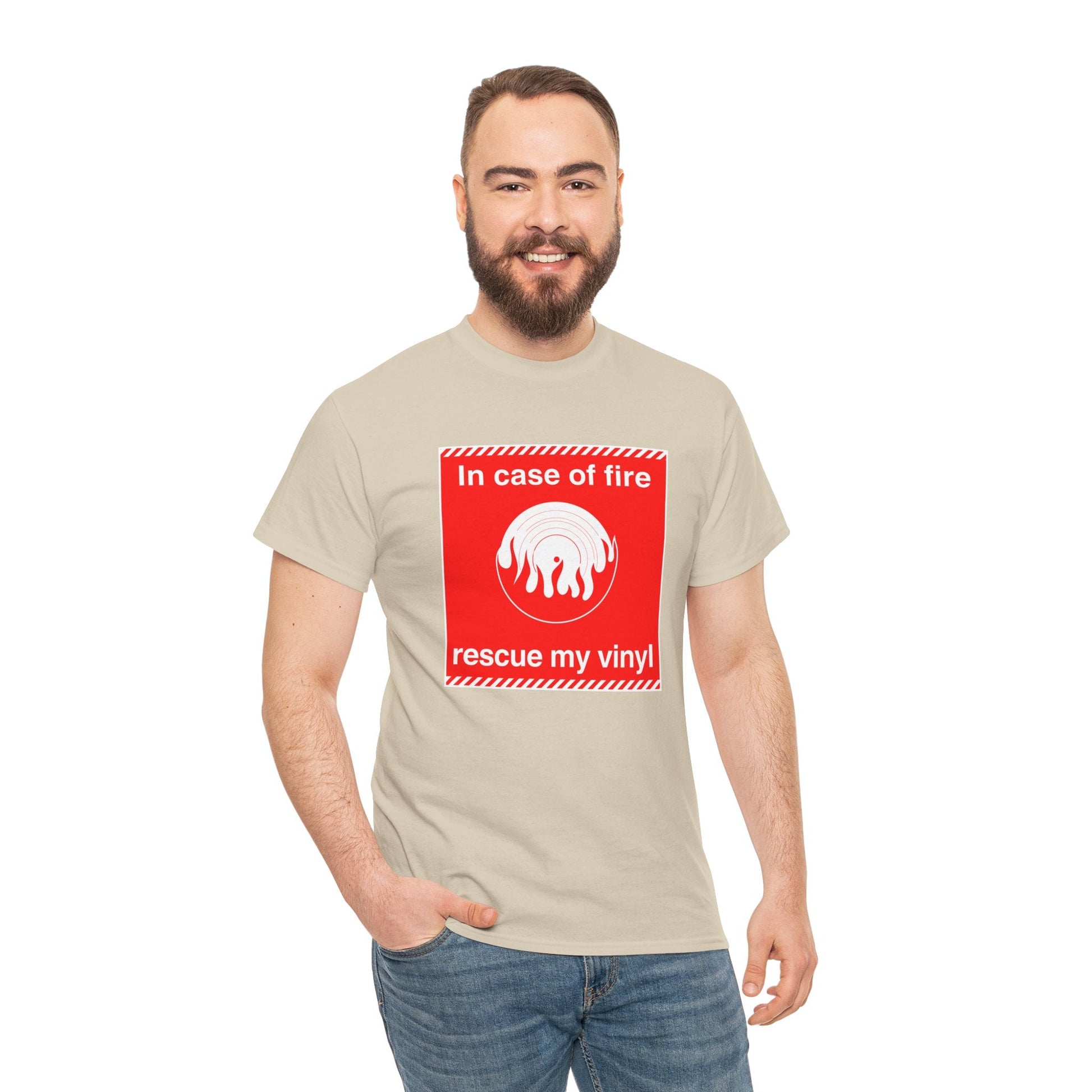 In Case of Fire Save My Vinyl T Shirt