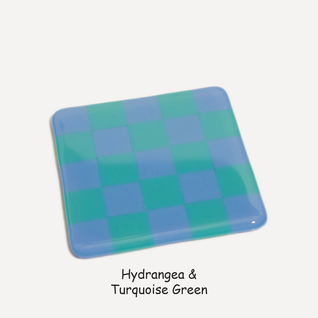 10cm Chequered Dual Colour Coaster Oceanside Collection