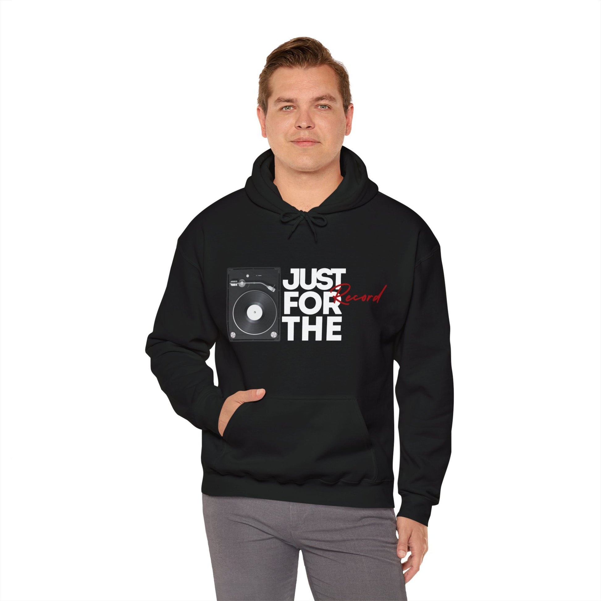 Just for the Record Mens Hoodie
