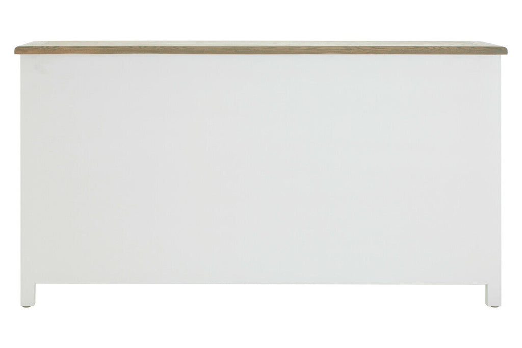 Four Door Sideboard in White and Oak