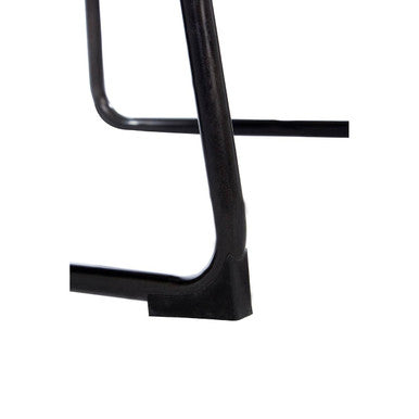 Mocha Bar Stool with Gunmetal Legs