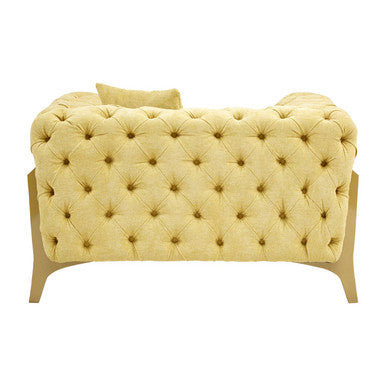Pistachio Green Tufted Armchair