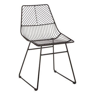 Small Black Metal Wire Chair