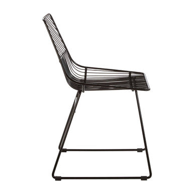 Small Black Metal Wire Chair