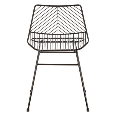 Small Black Metal Wire Chair