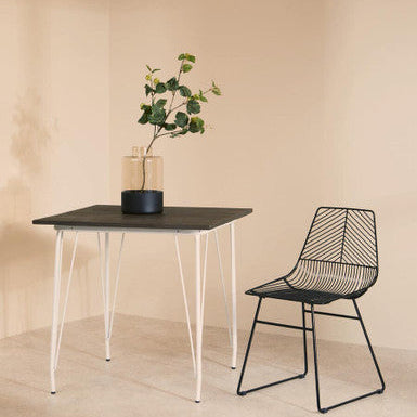 Small Black Metal Wire Chair