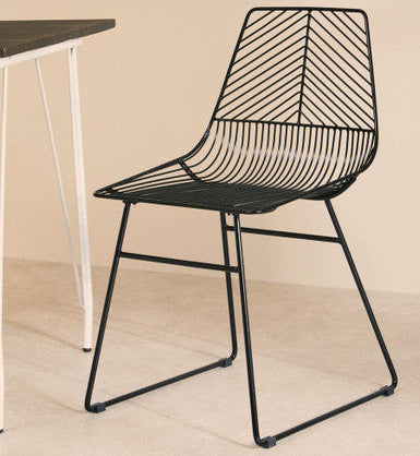 Small Black Metal Wire Chair