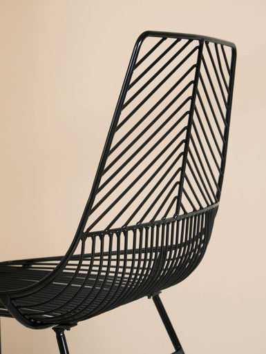Small Black Metal Wire Chair