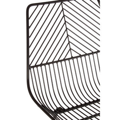 Small Black Metal Wire Chair